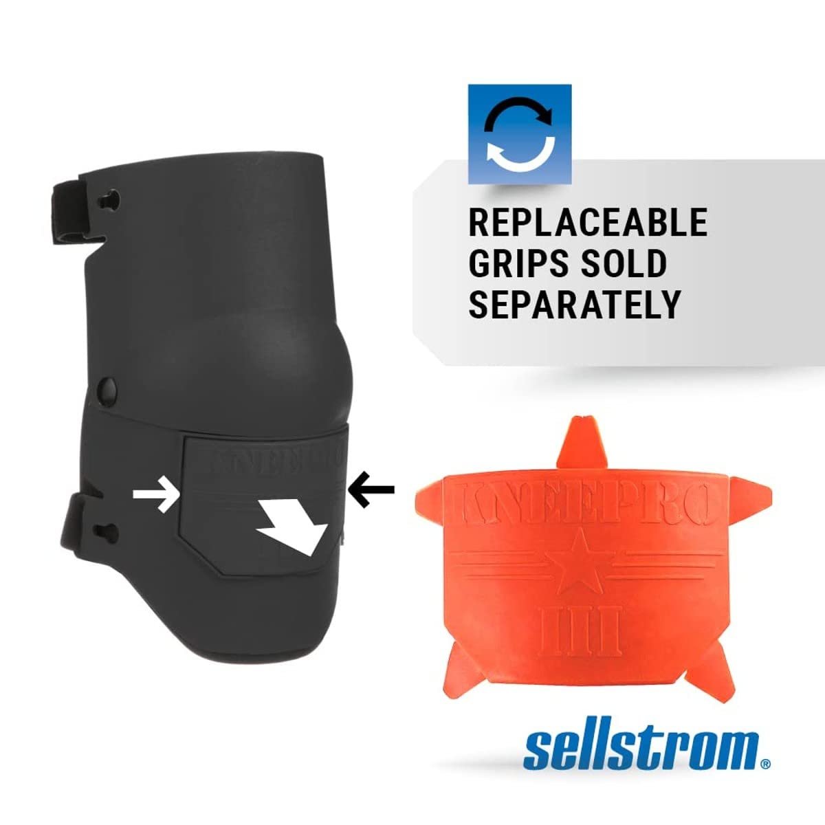 Sellstrom S96111 KneePro Ultra Flex III Genouillère Noir