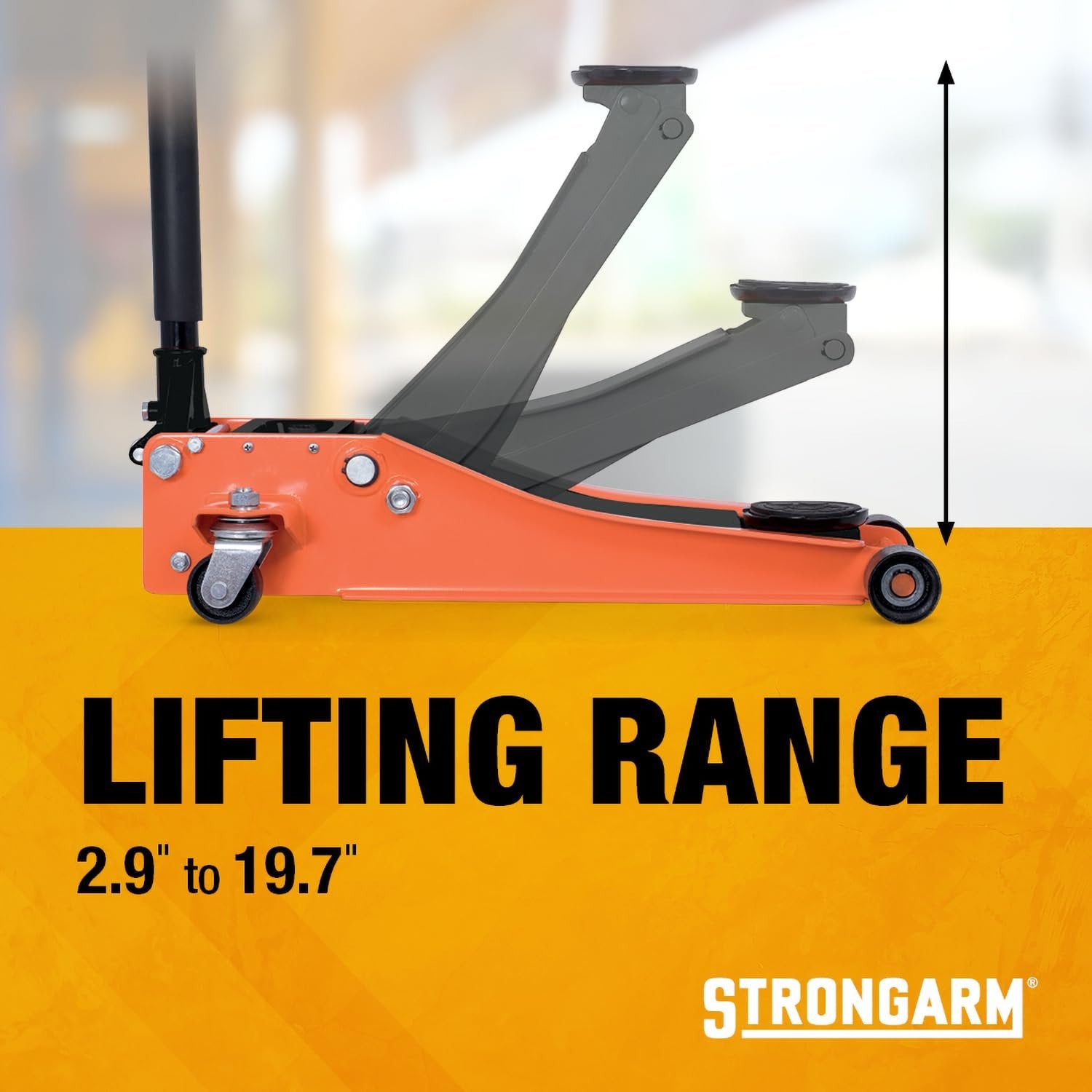 StrongArm 962DL 2XP LOW PROFILE FLOOR JACK - 2 TON,030404