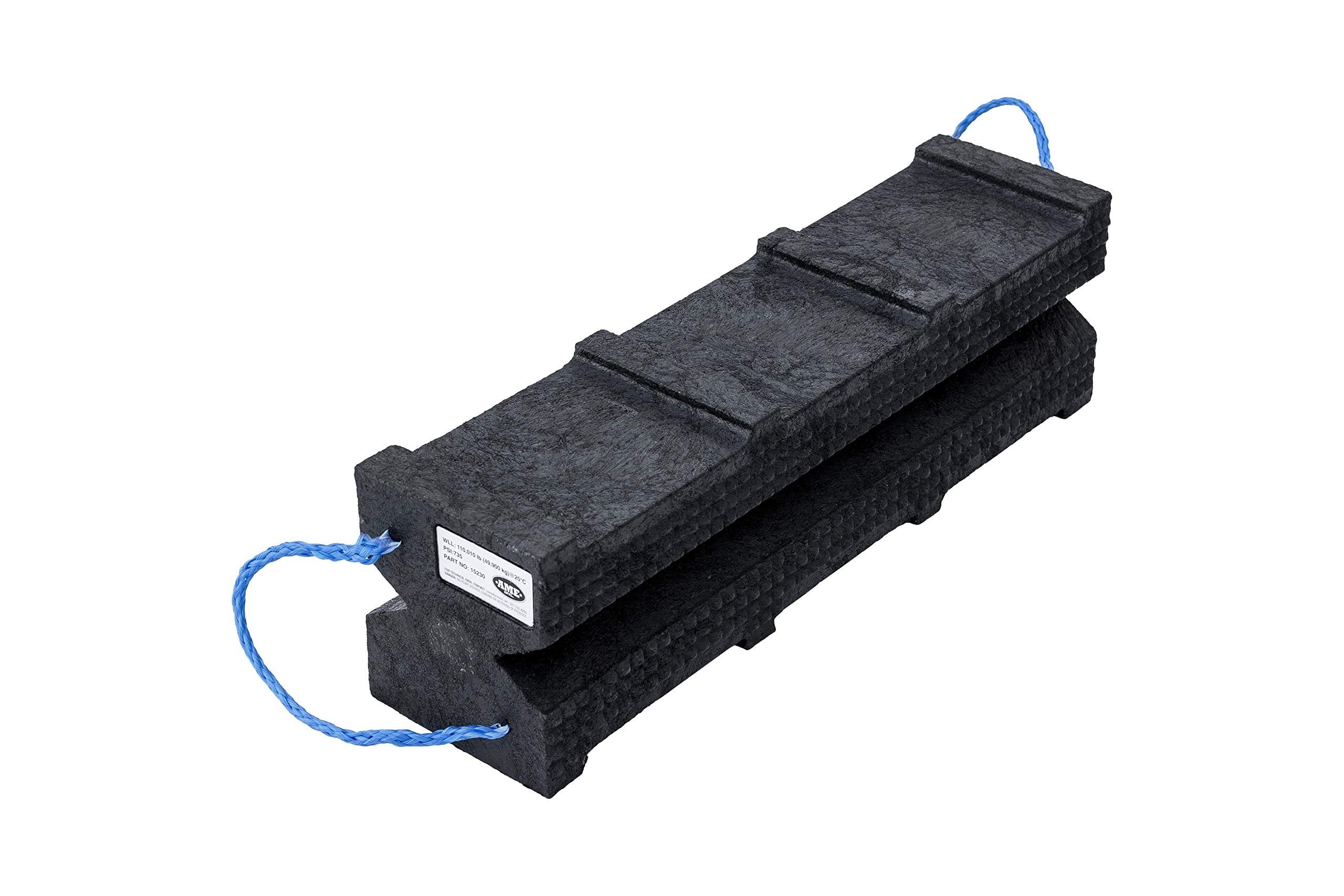 AME 15230 Bloc de berceau Super Stacker 6" x 7" x 24" Noir