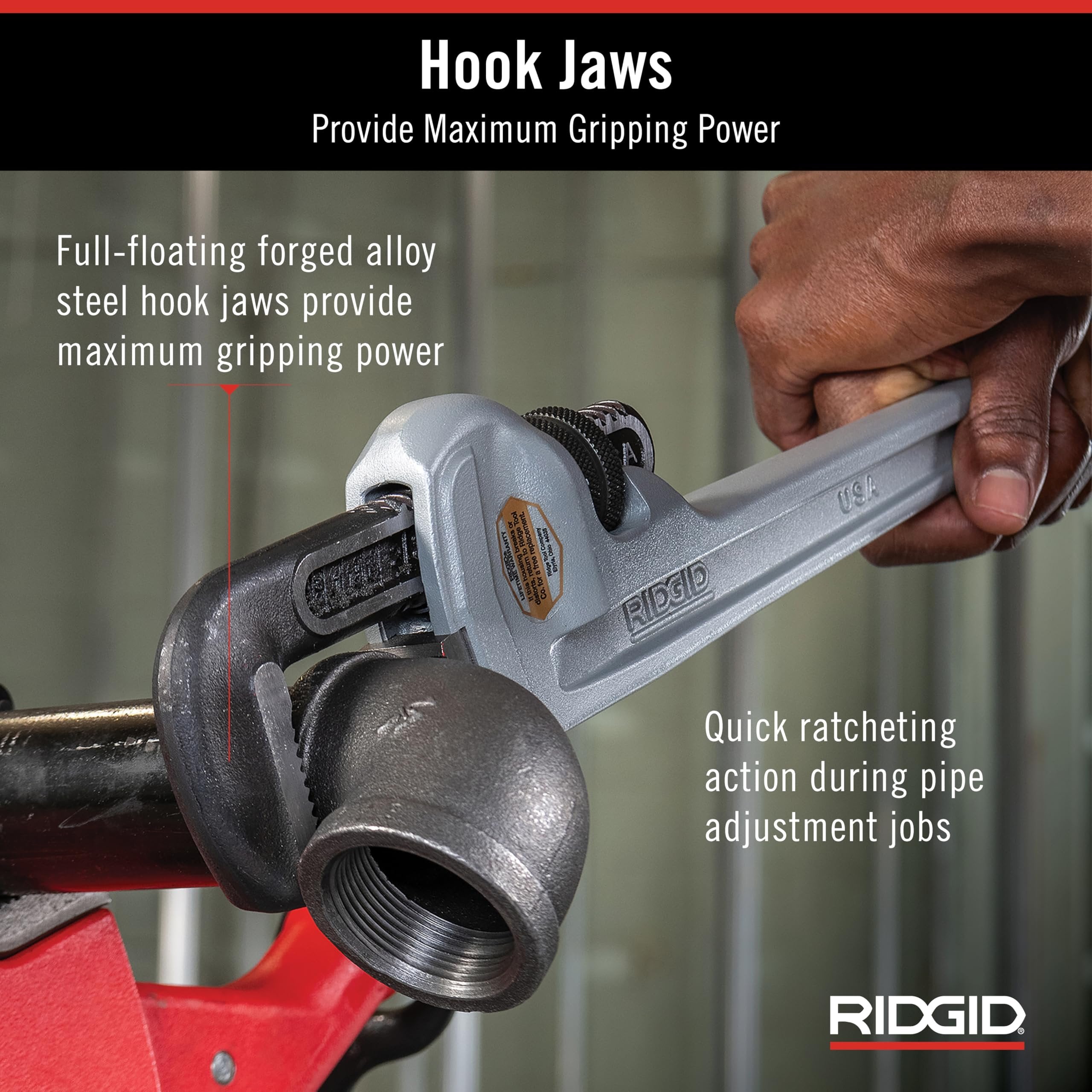 Ridgid Tools 31115 48-Inch Aluminum Pipe Wrench
