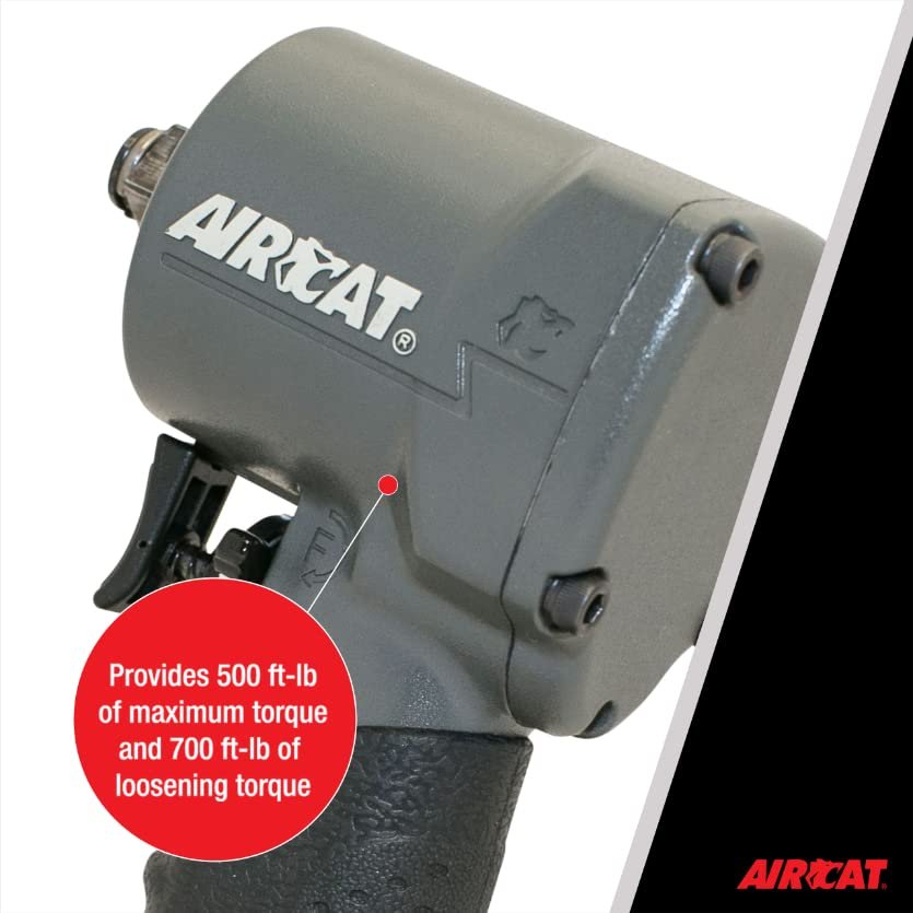 AirCat 1057-TH : 1/2" Compact Impact Wrench 500 Ft-Lbs