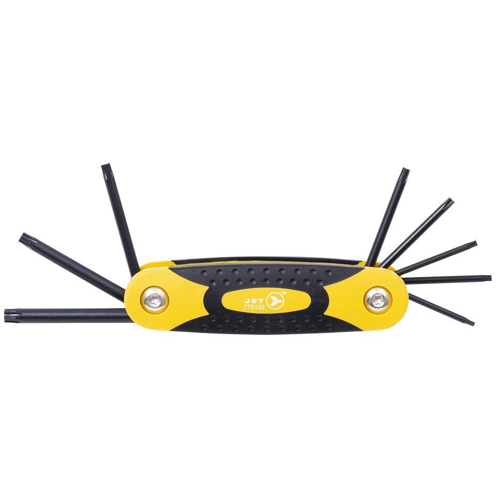 Jet 775192-Juego de llaves TORX plegables de 8 piezas