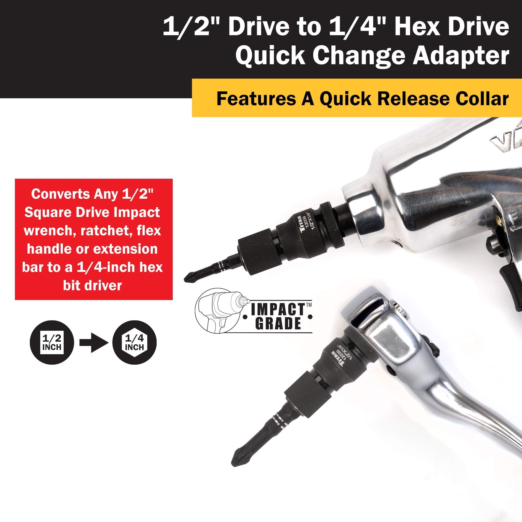 Titan Tools - Adaptateur à impact à changement rapide (12039)