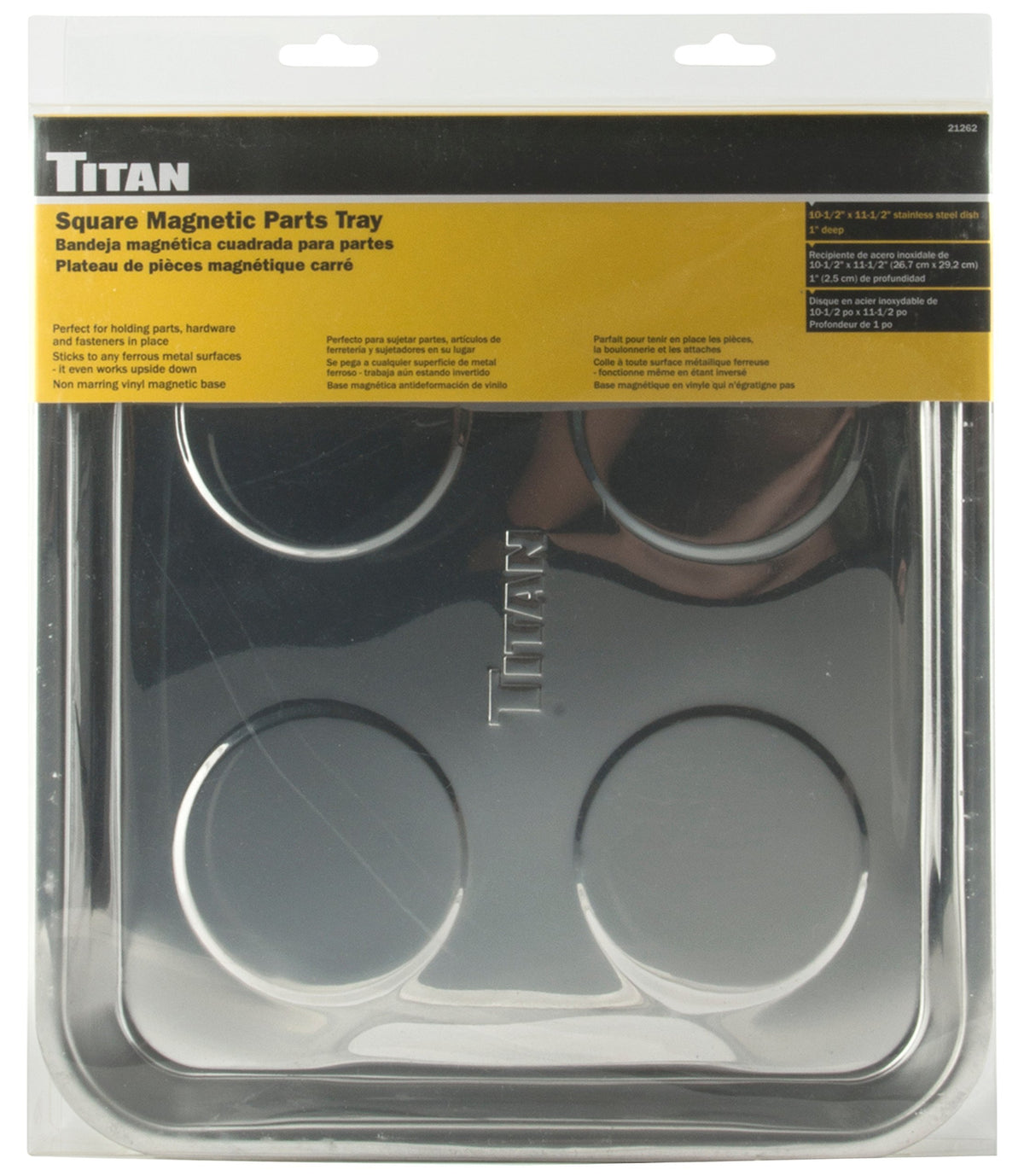 Titan 21262 Plateau de pièces magnétique (10,5 x 11,5)