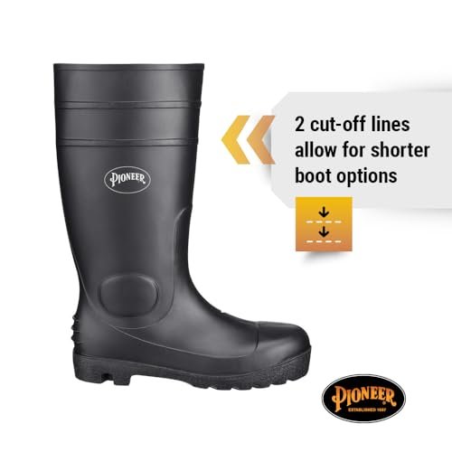 Pioneer Plain Toe, Black, 6 M US