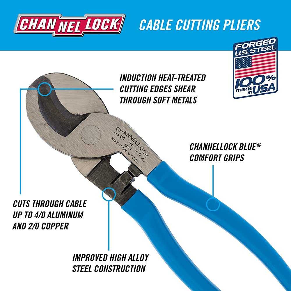 Cortador de cables Channellock 911