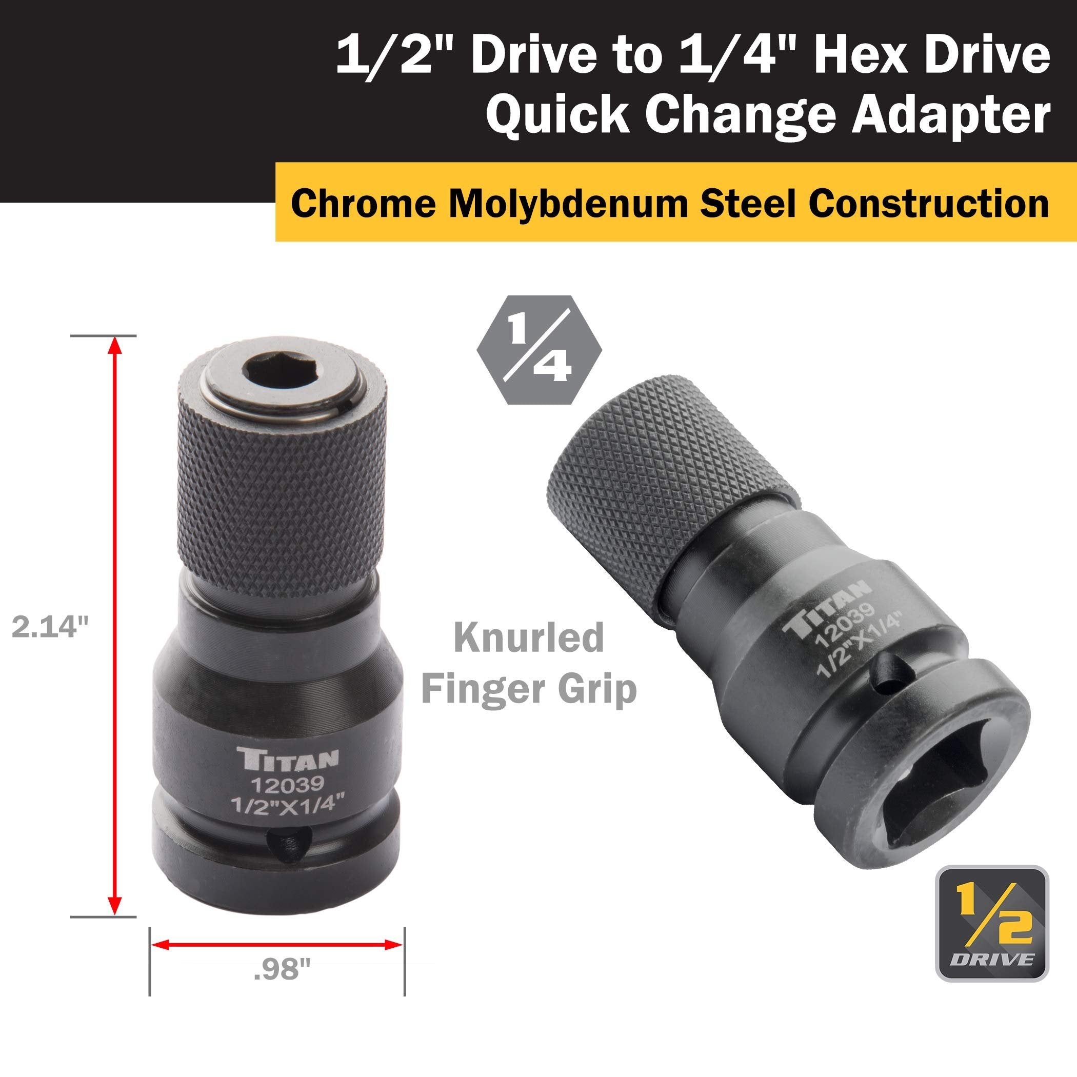 Titan Tools - Adaptateur à impact à changement rapide (12039)