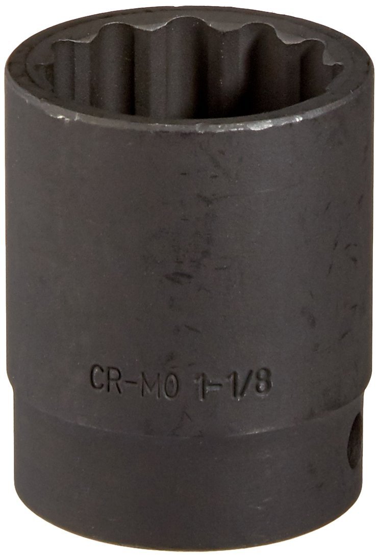 Sunex 236z Dado de impacto de 12 puntos y 1-1/8 pulgadas con accionamiento de 1/2 pulgada