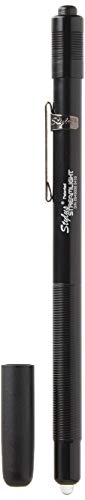 Streamlight 65022 Stylus 3-AAAA Luz LED para bolígrafo, negro con azul hielo 6-1/4"