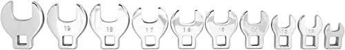 GearWrench 81909 10 Piece Metric Crowfoot Wrench Set