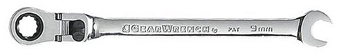 GearWrench 9909 9mm Flex-Head Combination Ratcheting Wrench