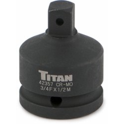 Titan 42357 Adaptateur de douille à choc 3/4 po F à 1/2 po M