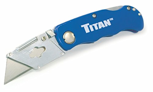 Titan 11018 Cuchillo multiusos plegable, azul