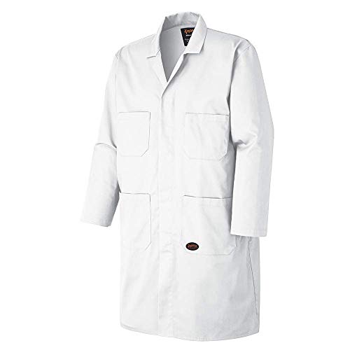 Pioneer V2020140-3XL Poly/Cotton Shop Coat - White, 3XL - Clothing - Proindustrialequipment