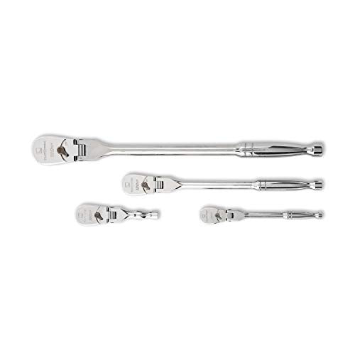 GearWrench 81230P 120XP Full Polish Flex Teardrop Ratchet Set, 4-Piece