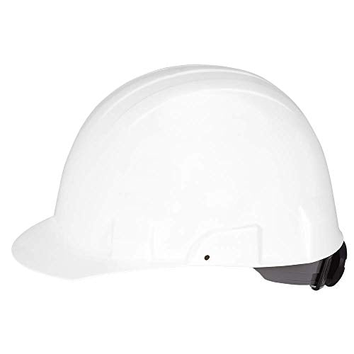 Sellstrom CSA Type 2 Class E Front Brim Hard Hat, 4-Point Suspension With Height Adjustments and Accessory Slots, White, S69300 - Fall Protection - Proindustrialequipment
