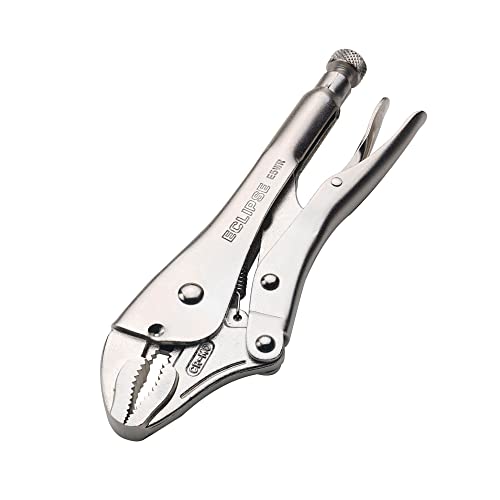 Eclipse E5WR Curved Jaw Locking Pliers with Wire Cutters, Chrome Molybdenum Steel, 5" Size, 1-1/4" Jaw Capacity