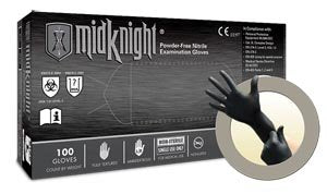 Microflex MK-296-XS Midknight Mk296 Nitrile Exam Glove, XS