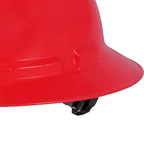 Sellstrom CSA Type 1 Class E Full Brim Hard Hat, 4-Point Suspension With Height Adjustments and Accessory Slots, High Visibility Yellow, S69260 - Fall Protection - Proindustrialequipment