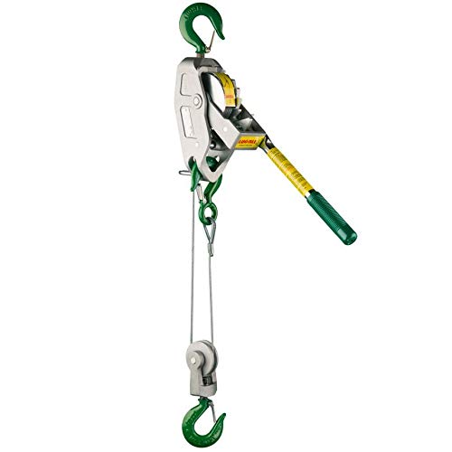 Lug-All 447-1500-25SH 3-4Ton Cable Winch-Hoistw-Latch Hook Small - Manual Hoist - Proindustrialequipment