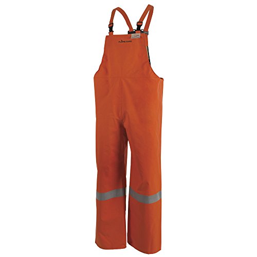 Pioneer Neoprene Coated Nomex FR/ARC Safety Overall Bib Work Pants, Adjustable, Orange, 2XL, V2246750-2XL - Clothing - Proindustrialequipment
