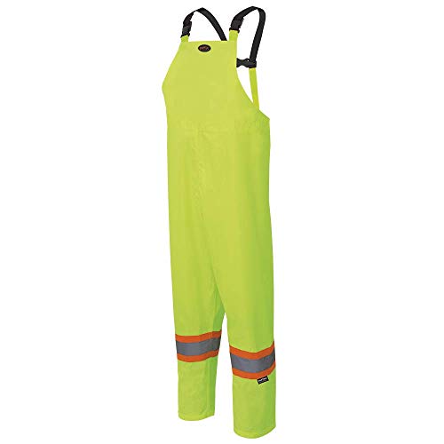 Pioneer V1080360-2XL 150D Hi-Viz Oxford Poly/PU Waterproof Suit - Hi-Viz Yellow/Green, 2XL - Clothing - Proindustrialequipment