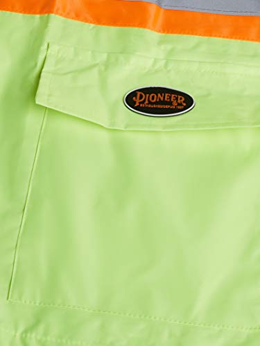 Pioneer V1080260-L Heavy-Duty High Visibility Jacket and Pants Combo, Yellow-Green, L - Clothing - Proindustrialequipment