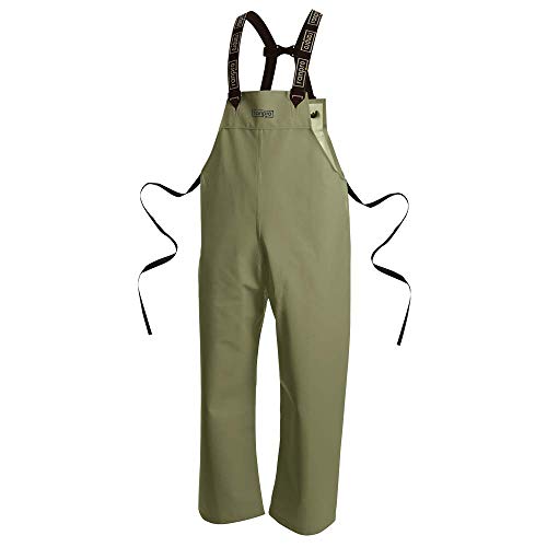 Pioneer V3246640-M Pioneer Snapper Rain Bib Pant, Abrasion and Tear Resistant, Moss Green, M - Clothing - Proindustrialequipment