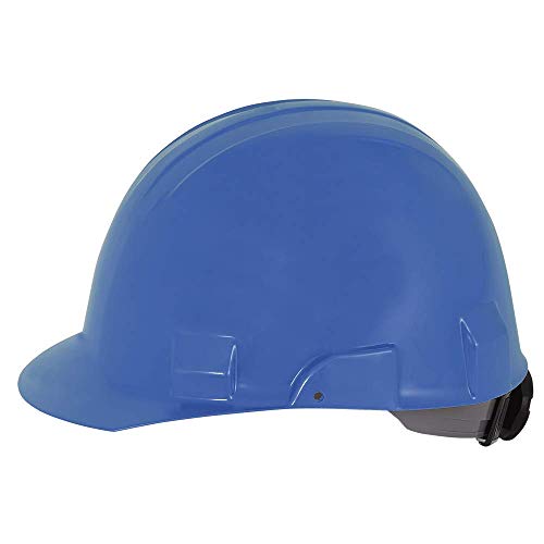 Sellstrom CSA Type 2 Class E Front Brim Hard Hat, 4-Point Suspension With Height Adjustments and Accessory Slots, Blue, S69340 - Fall Protection - Proindustrialequipment