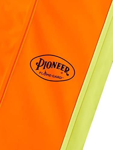 Pioneer V3520150-S FR Oil & Chemical Resistant Rain Jacket - Hi-Vis Lightweight, Orange, S - Clothing - Proindustrialequipment