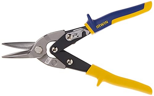 Irwin 2073113 Aviation Snip, Compound Leverage, Cuts Straight and Wide Curves - Proindustrialequipment