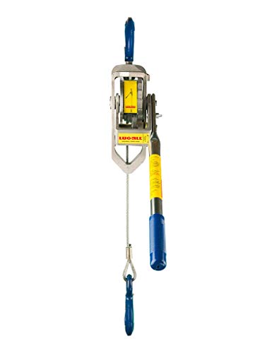 Lug-All 447-1000-15SH 1-2Ton Cable Winch-Hoistw-Latch Hook Small - Manual Hoist - Proindustrialequipment