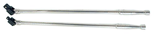 Jet 672918 1/2-inch Drive Chrome Long Handle Flex Bar, 24-inch Long - Sockets and Tools Set - Proindustrialequipment