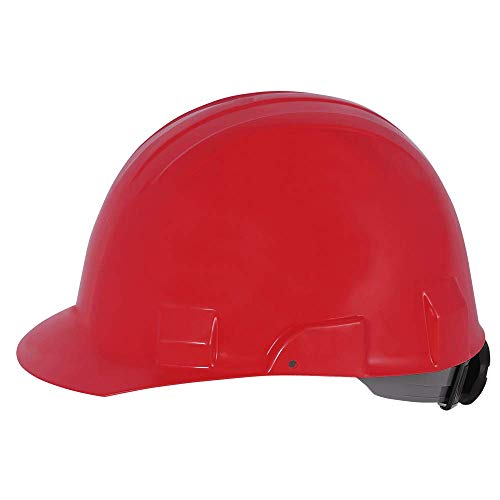 Sellstrom CSA Type 2 Class E Front Brim Hard Hat, 4-Point Suspension With Height Adjustments and Accessory Slots, Red, S69330 - Fall Protection - Proindustrialequipment
