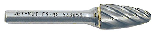 Jet 533655-1/4" -Kut Round Nose Shape Bur-for Aluminum/Non-Ferrous Materials - Jet - Proindustrialequipment