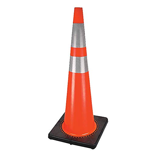 Pioneer V6200950-O/S 36" (91.4 cm) Premium PVC Flexible Safety Cone - Orange, O/S - Work Site and Traffic Safety - Proindustrialequipment