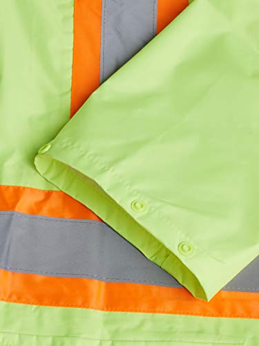 Pioneer V1080260-4XL Heavy-Duty High Visibility Jacket and Pants Combo, Yellow-Green, 4XL - Clothing - Proindustrialequipment