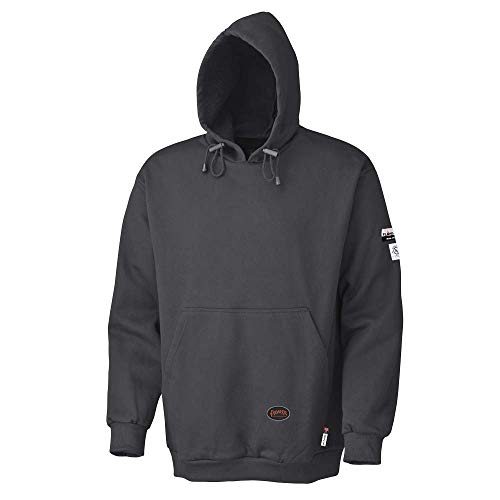 Pioneer V2570170-S Flame Resistant Heavyweight Safety Hoodie, Pullover, Black, S - Clothing - Proindustrialequipment