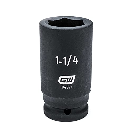 GearWrench 84871 3/4-Inch Drive 6 Point Deep Impact Socket 1-1/4-Inch