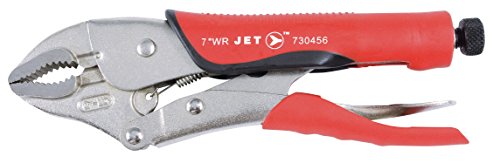 Jet 730456-7" Curved Jaw Locking Pliers with Cutter-Cushion Grip - Jet - Proindustrialequipment