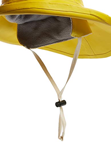 Pioneer V3035060-S Heavy-Duty Premium Sou’Wester Rain Hat, Dry King® Fully Cotton Lined Yellow, S - Clothing - Proindustrialequipment