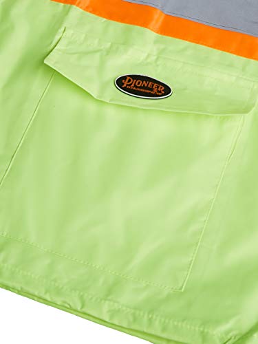 Pioneer V1080260-4XL Heavy-Duty High Visibility Jacket and Pants Combo, Yellow-Green, 4XL - Clothing - Proindustrialequipment