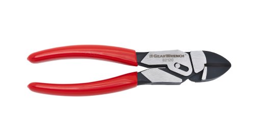 GearWrench 82120 8-Inch Pivot Force Diagonal Cutting Compound Action Plier, Red