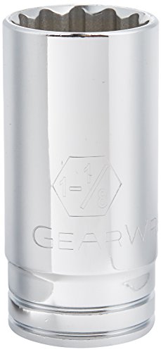 GearWrench 80797 1/2-Inch Drive 12 Point Deep Socket 1-1/8-Inch