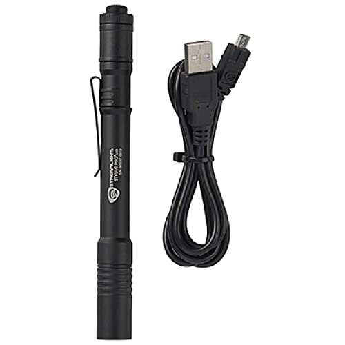 Streamlight 66134 Stylus Pro USB Rechargeable Penlight with Holster and Black/White LED - 250 Lumens - Proindustrialequipment