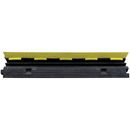 Pioneer V6220290-O/S 2-Channel Cable Protector - Black/Yellow, O/S - Work Site and Traffic Safety - Proindustrialequipment