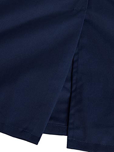 Pioneer V2020180-5XL Multi-Pocket Shop & Garage Work Coat, Navy Blue-5XL - Clothing - Proindustrialequipment