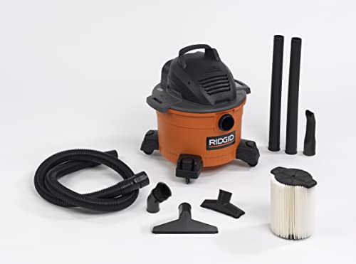 Ridgid 41343 6 Gallon Wet/Dry Vacuum with Accessory Pack (230V) Wd0671Ex, N/A - Plumbing Tools - Proindustrialequipment