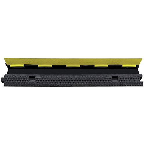 Pioneer V6220190-O/S 1-Channel Cable Protector - Black/Yellow, O/S - Work Site and Traffic Safety - Proindustrialequipment