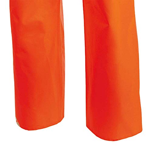 Pioneer PVC Nylon Anti-Fungal Single-Piece Overall Bib Work Pants, Adjustable, Orange, L, V3245050-L - Clothing - Proindustrialequipment